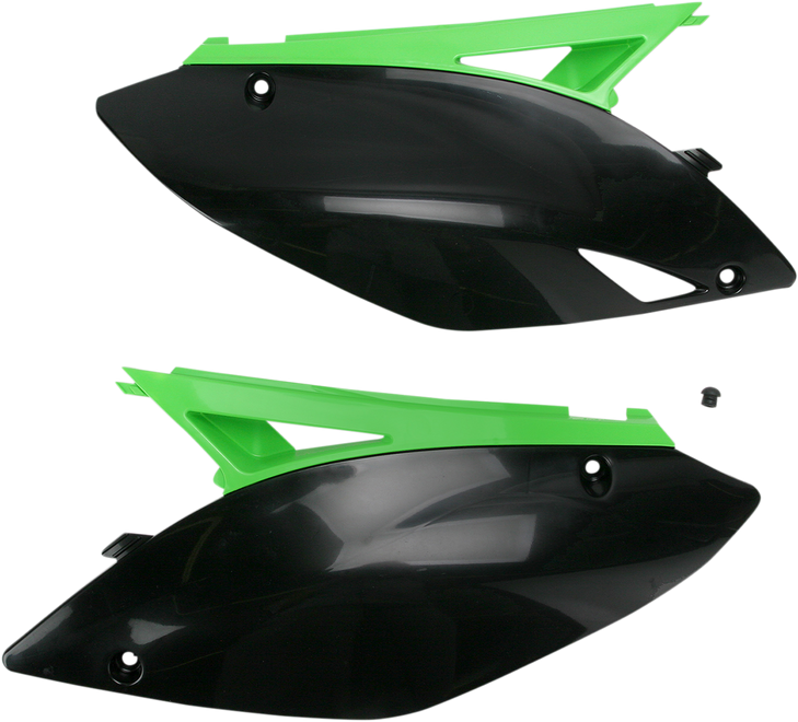 Acerbis Side Panels - Black/Green 2141730215