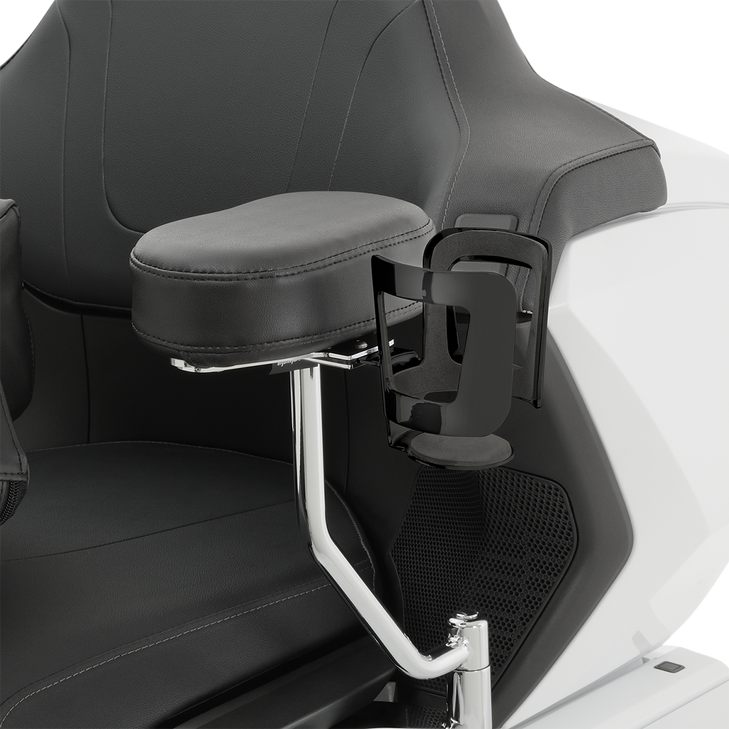 Show Chrome Beverage Holder - Passenger - Black 52-836Bk