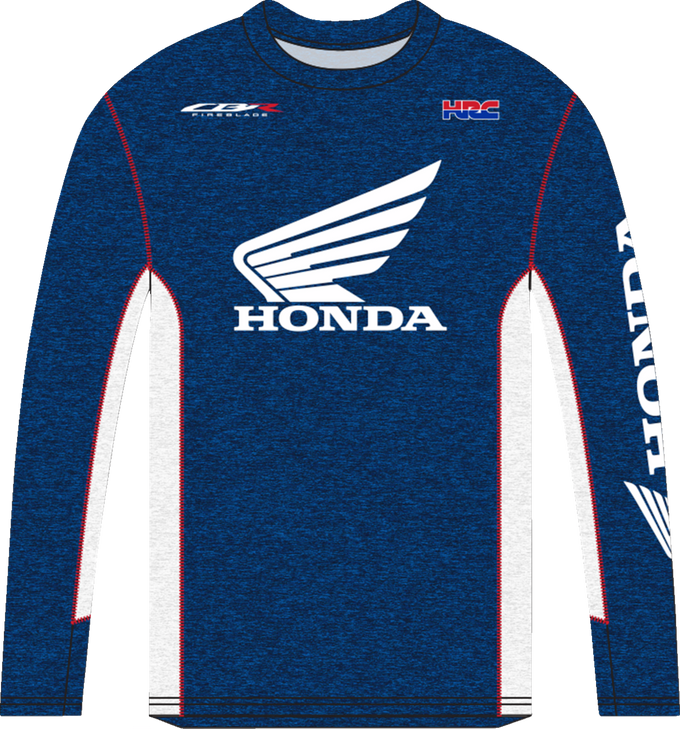 Honda Apparel Honda Hrc Long-Sleeve T-Shirt - Navy/White - Large Np21S-M2482-L
