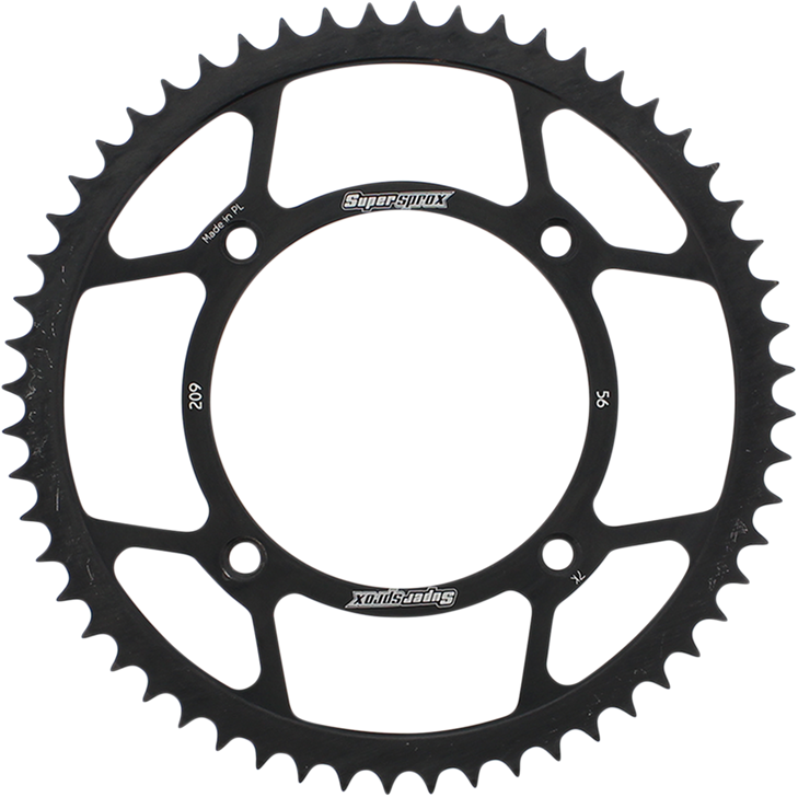 Supersprox Steel Rear Sprocket - 56 Tooth Rfe-209-56-Blk
