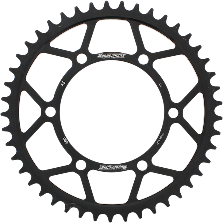 Supersprox Rear Sprocket - 45 Tooth - Suzuki/Yamaha Rfe-480-45-Blk