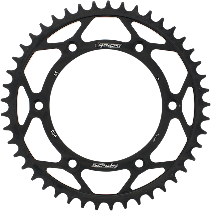 Supersprox Steel Rear Sprocket - 45 Tooth Rfe-990-45-Blk