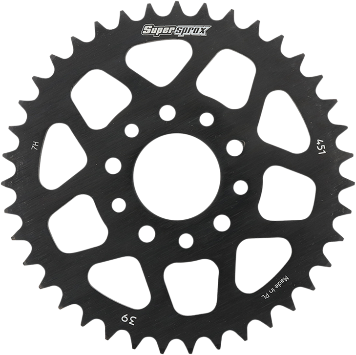 Supersprox Steel Rear Sprocket - 39 Tooth Rfe-451-39-Blk
