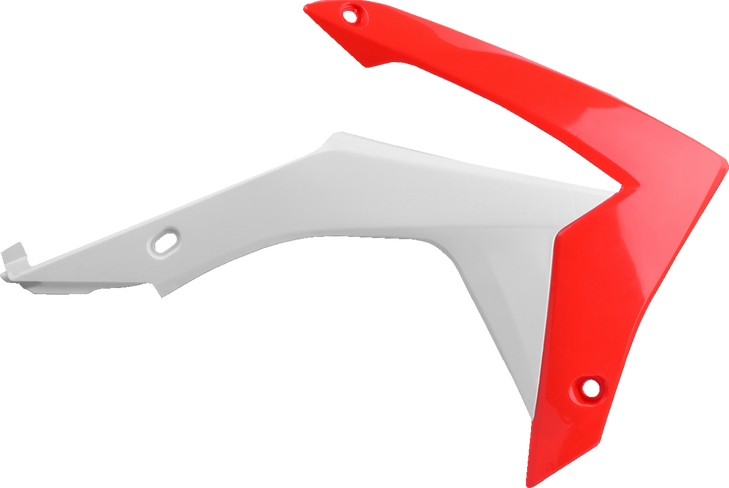 Polisport Radiator Cover - '04 Oem Red/White - Crf 250R/450R 8417100001