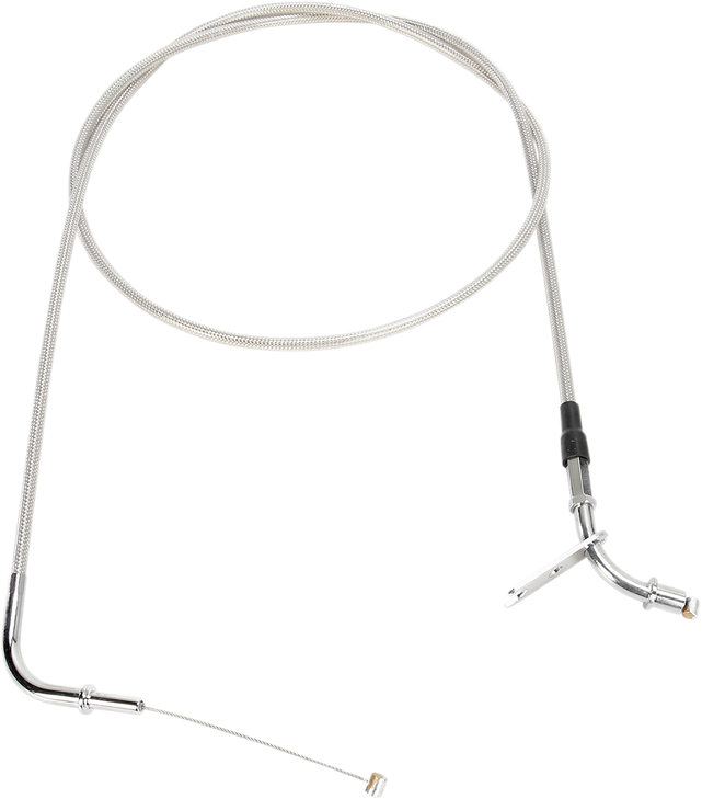 Motion Pro Armor Coat Stainless Steel Throttle/Idle Cable For Cruisers - Pull - Kawasaki 63-0353