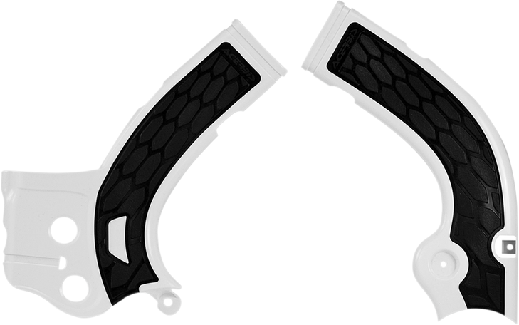Acerbis X-Grip Frame Guards - Silver/Black - Kx 450 F 2374271015
