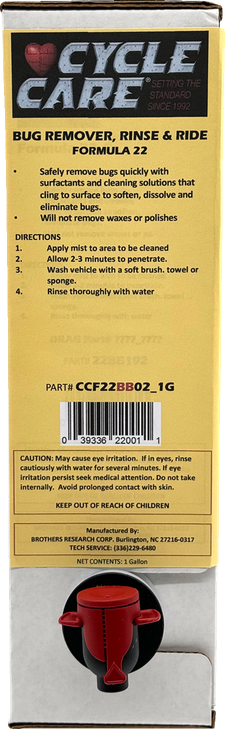 Cycle Care Formulas Formula 22 Spray & Ride - Bag In Box - 1 U.S. Gal. Ccf22Bb02_1G
