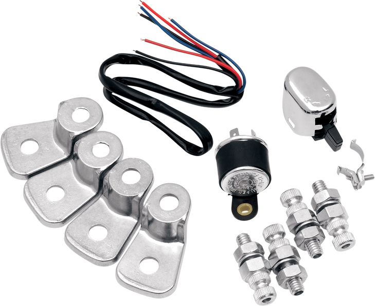 Turn Signal Wiring Kit W/ Brackets - Universal 25-9000