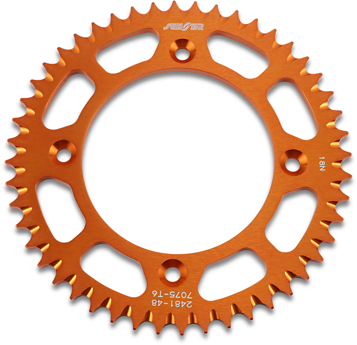 Sunstar Sprockets Rear Sprocket - 48 Tooth - Gas Gas/Husqvarna/Ktm - Works/Orange 5-248148Or