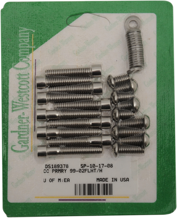 Gardner-Westcott Bolt Kit - Primary Cover Only - Socket-Head Sp-10-17-08
