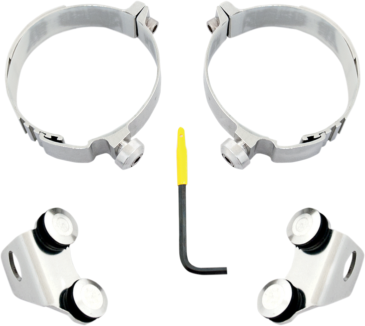 Memphis Shades Fork Cover - Hardware Kit - Polished Mek1980