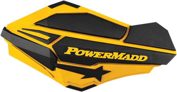 Powermadd Handguards - Ski-Doo Yellow/Black 34401