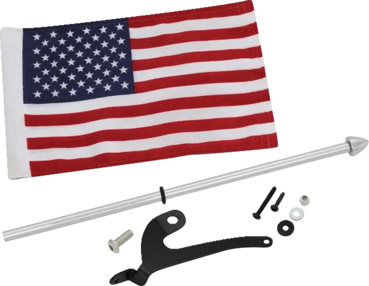Show Chrome Flag Pole - Left - Chrome - Can-Am Rt/F3 41-210L