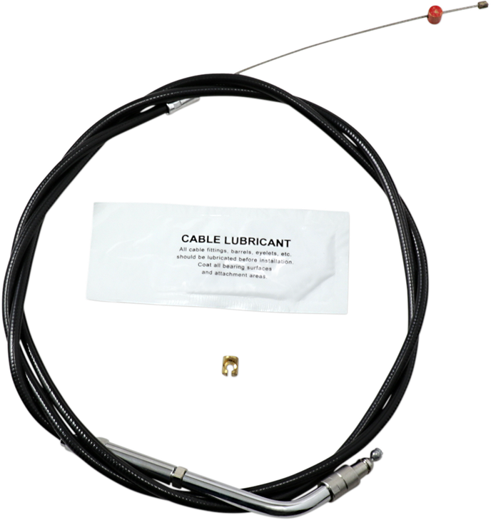 Barnett Black Vinyl Throttle Cable - +6" 101-30-30035-06