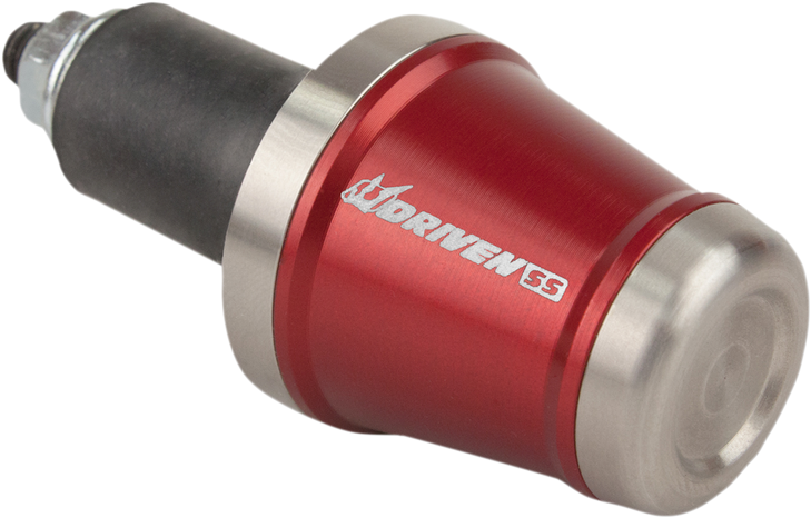Driven Racing Bar End Weight - Stainless Steel/Red Dbew-Ss-Rd