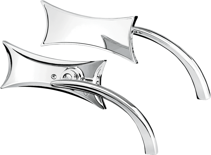 Arlen Ness Mirror - Micro - Four-Point - Side View - Rectangle - Chrome - Left 13-416