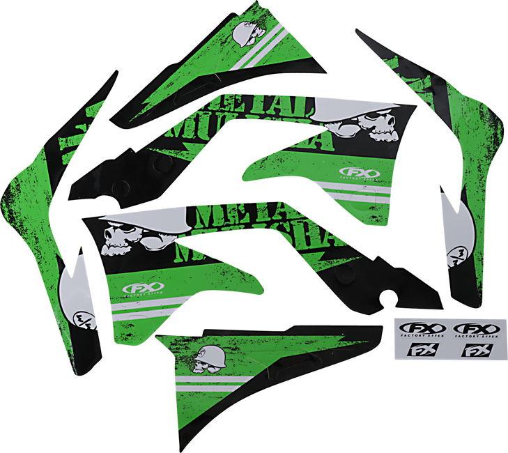 Factory Effex Metal Mulisha Graphic Kit - Kawasaki 23-11132