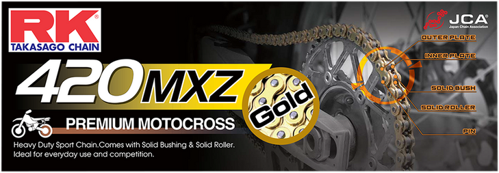 Rk 420 Mxz - Heavy Duty Drive Chain - 124 Links Gb420Mxz-124