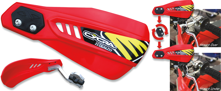 Cycra Handguards - Stealth - Red 1Cyc-0015-32X