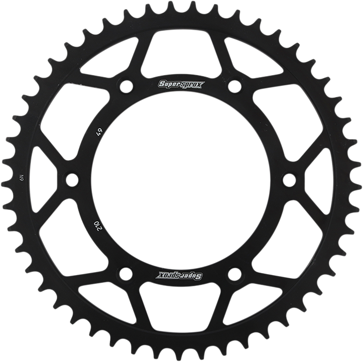 Supersprox Steel Rear Sprocket - 49 Tooth Rfe-210-49-Blk