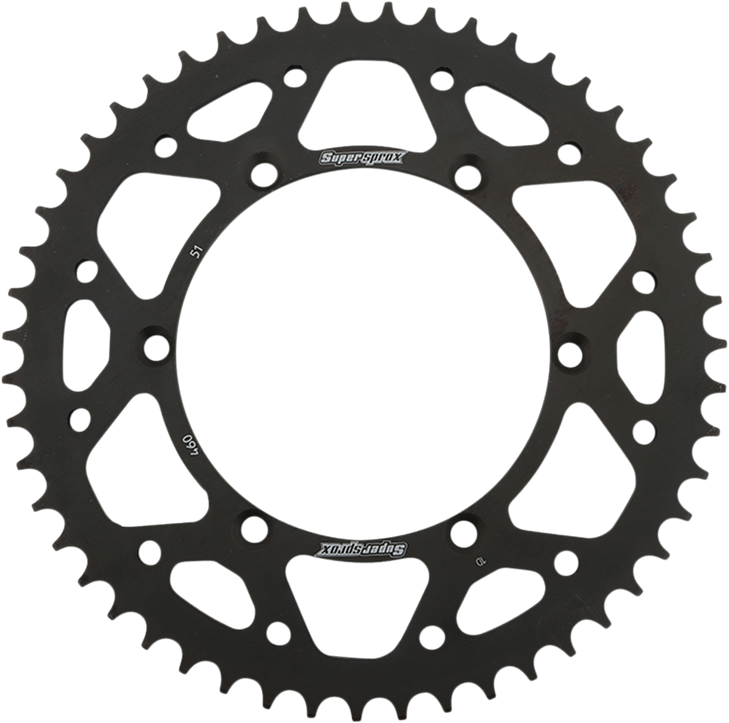 Supersprox Steel Rear Sprocket - 51 Tooth Rfe-460-51-Blk