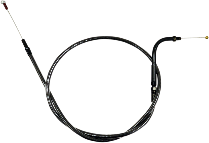 La Choppers Midnight Braided Handlebar Idle Cable - 18" - 20" La-8005Id19M