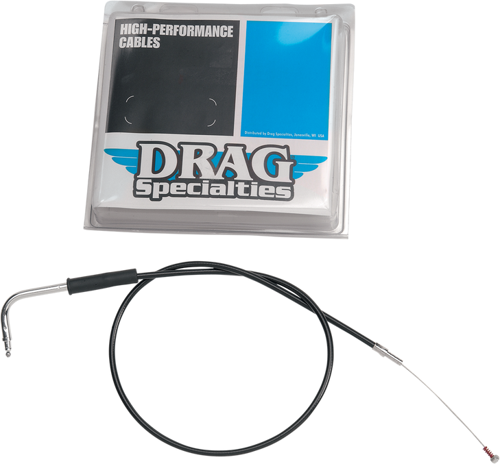 Drag Specialties Black Vinyl Throttle Cable - 41"