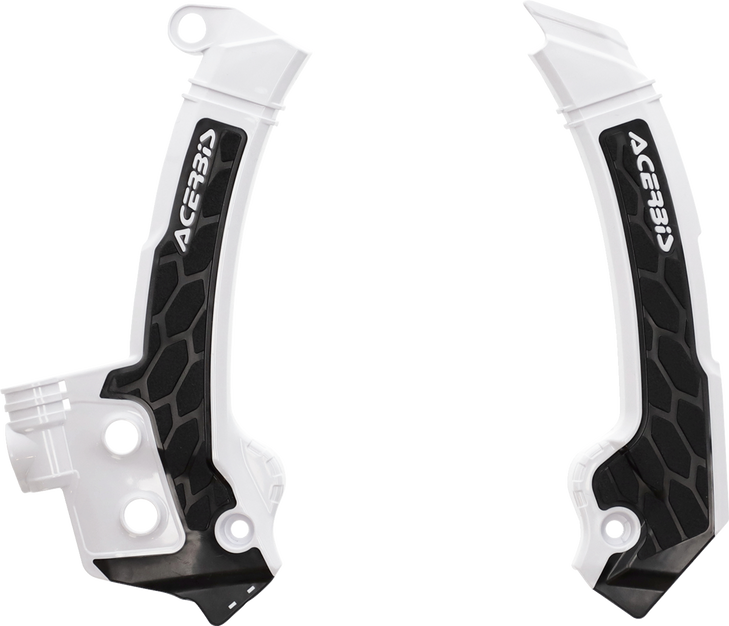 Acerbis X-Grip Frame Guards - Black/White - Husqvarna 2979601007