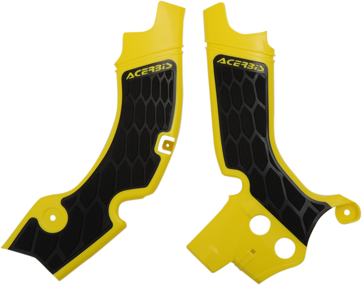Acerbis X-Grip Frame Guards - Yellow/Black - Rm-Z 450 2630531017