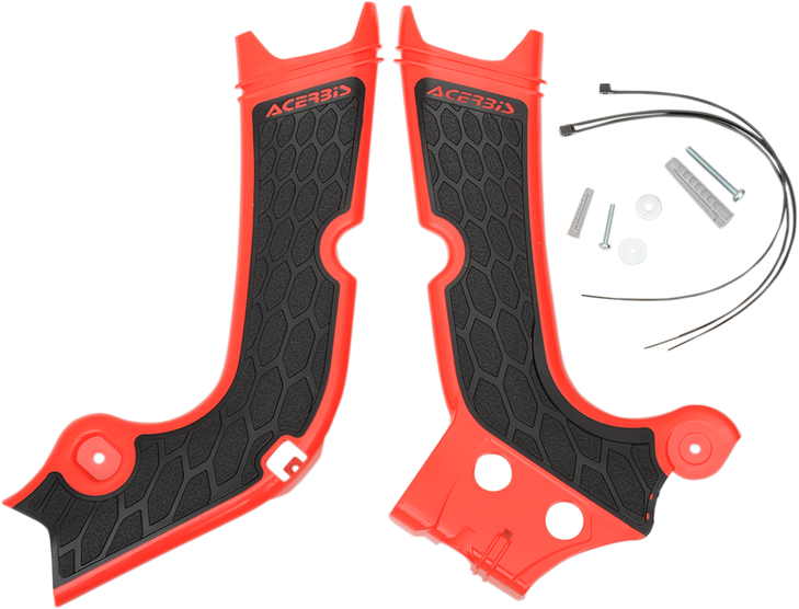 Acerbis X-Grip Frame Guards - Red/Black - Honda 2630711018