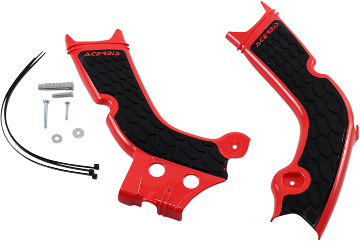 Acerbis X-Grip Frame Guards - Red/Black - Honda 2736331018