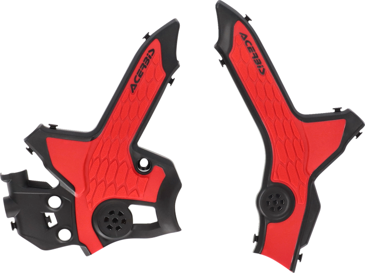 Acerbis X-Grip Frame Guards - Black/Red - Crf300 2979621042