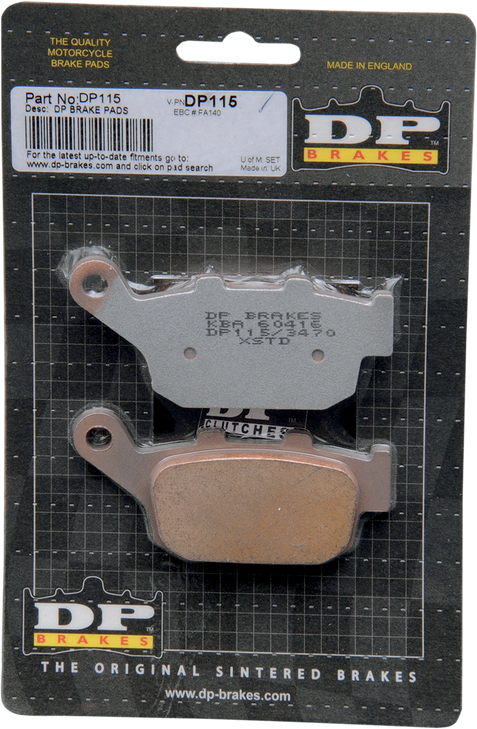 Dp Brakes Standard Brake Pads Dp115
