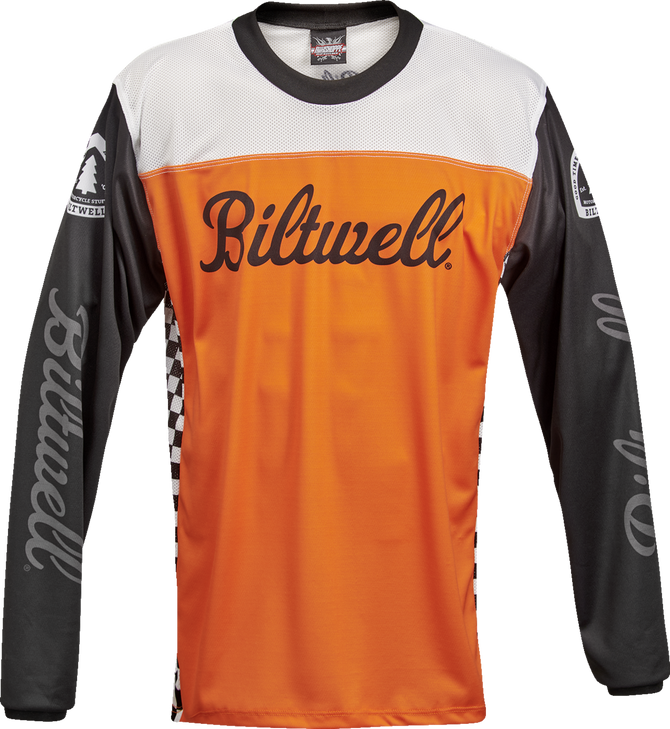 Biltwell Good Times Jersey - Orange/Black - 3Xl 8120-087-007