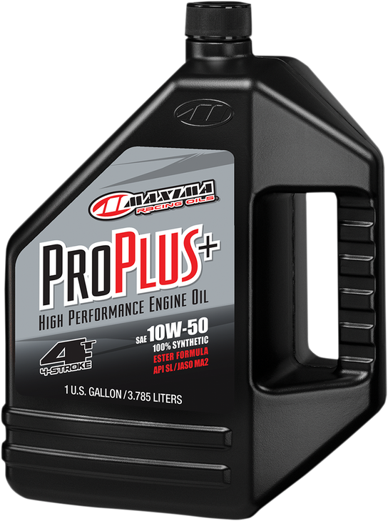 Maxima Racing Oil Pro Plus+ 4T Oil - 10W-50 - 1 U.S. Gal. 30-199128