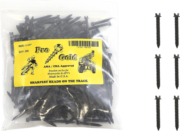 Gold Screws Ice Screws - 1-1/2" - 250 Pack 1-1/2"250