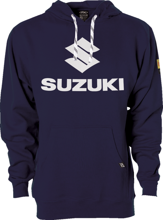 Factory Effex Suzuki Vertical Pullover Hoodie - Navy - 2Xl 26-88408