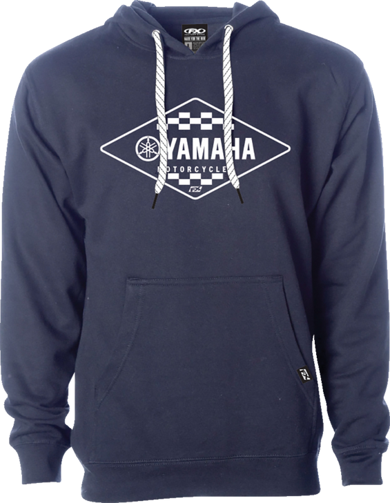 Factory Effex Yamaha Diamond Pullover Hoodie - Navy - Xl 27-88206