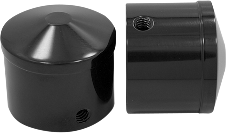 Avon Grips Front Axle Nut Cover - Black - Air Cushion - 1" Axl-Air-Ano