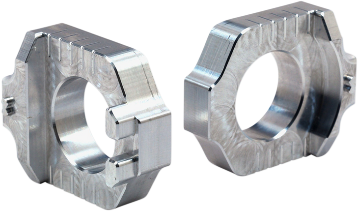 Works Connection Elite Axle Block - Silver - Yamaha 17-320