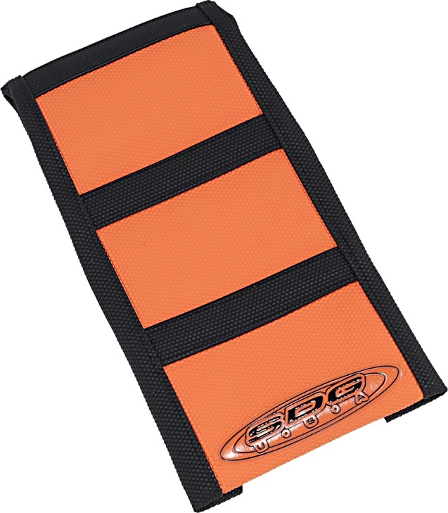 Sdg 6-Ribbed Seat Cover - Black Ribs/Orange Top/Black Sides 95940Kok