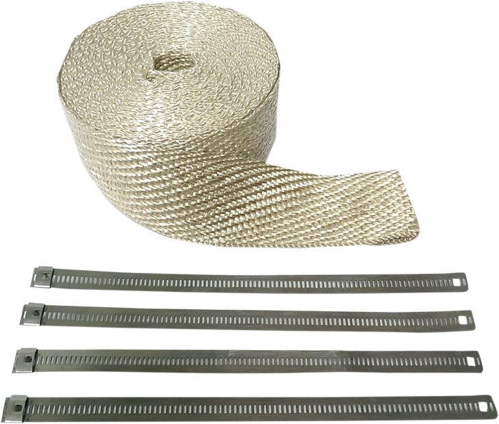 Cycle Performance Prod. Fiberglass Exhaust Wrap Kit - Natural - 1" X 50' Cpp/9045