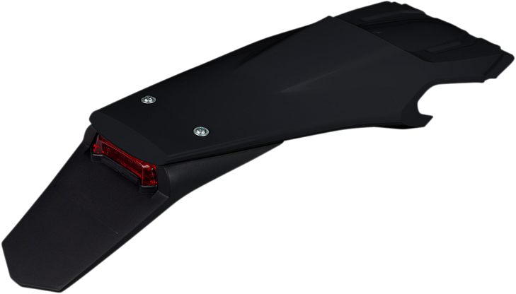Ufo Enduro Rear Fender - With Light - Black Hu03398001