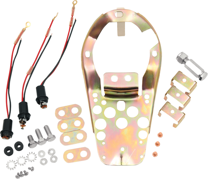 Drag Specialties Three-Light Dash Base Plate