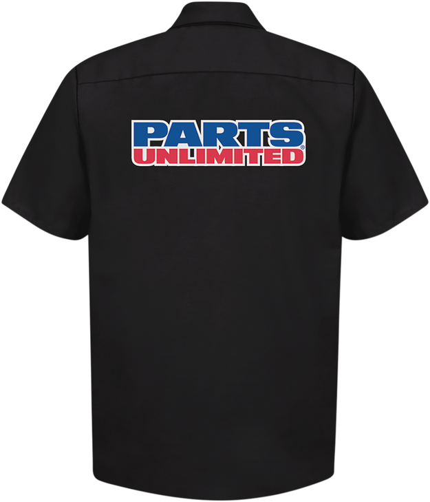 Throttle Threads Parts Unlimited Shop Shirt - Black - Medium Psu37St24Bkmd