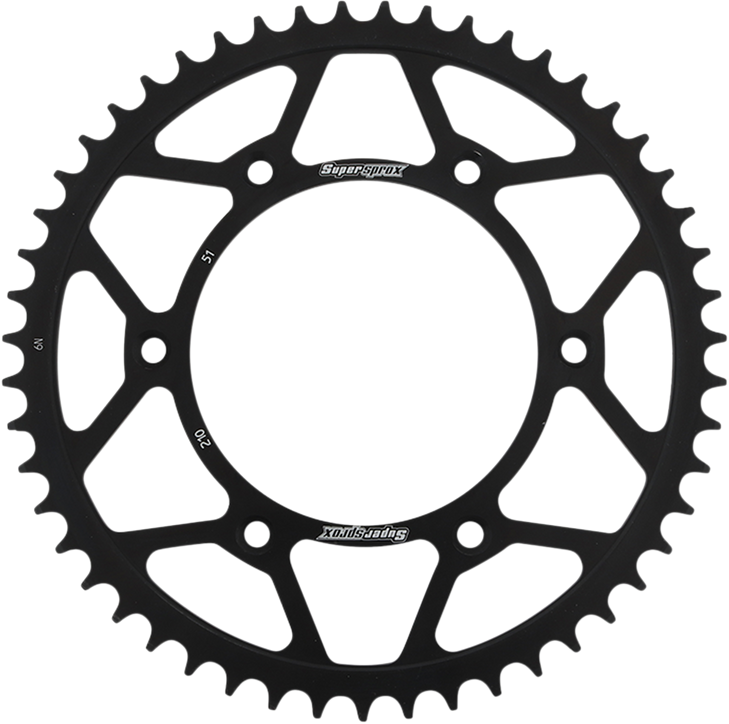 Supersprox Steel Rear Sprocket - 51 Tooth Rfe-210-51-Blk