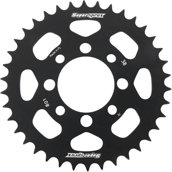 Supersprox Rear Sprocket - Black - Kawasaki/Suzuki - 38 Tooth Ral-801-38-Blk