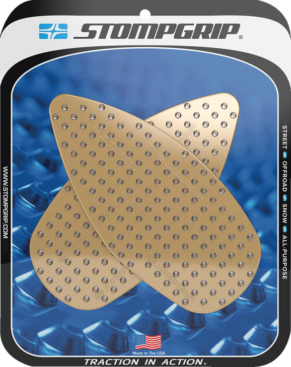 Stompgrip Traction Pad Tank Grips - Volcano - Clear - Aprilia 55-10-0181C