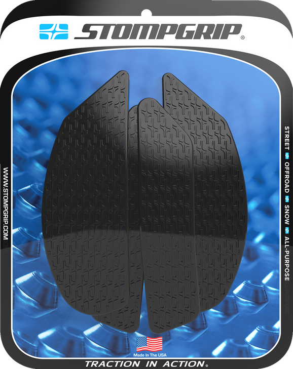Stompgrip Traction Pad Tank Grips - Icon - Black - Mt-10 55-14-0203B