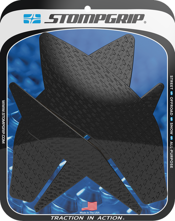 Stompgrip Traction Pad Tank Grips - Icon - Black - Yzf-R1 55-14-0099B